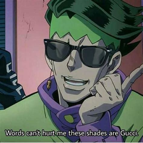 words cant hurt me these shades are gucci Meme Generator